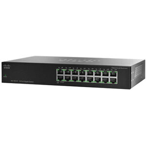 Cisco SG100-16 Unmanaged Rack-Mount Switch